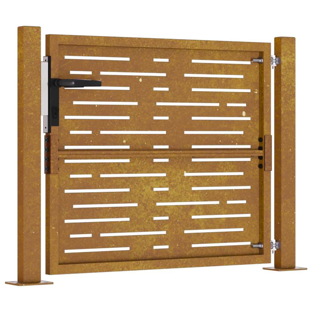 Garden Gate 105x105 cm Corten Steel Square Design