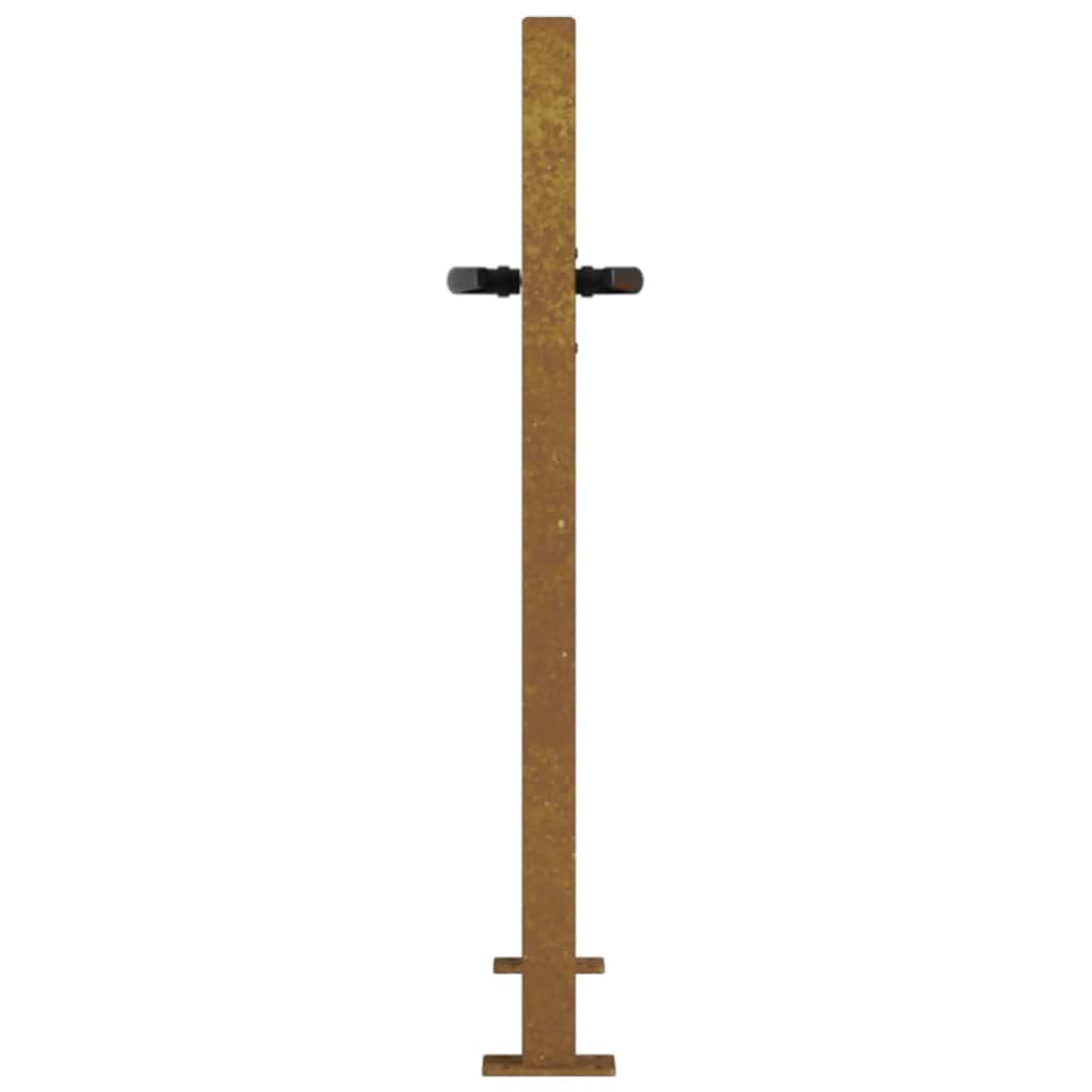 Garden Gate 105x105 cm Corten Steel Square Design