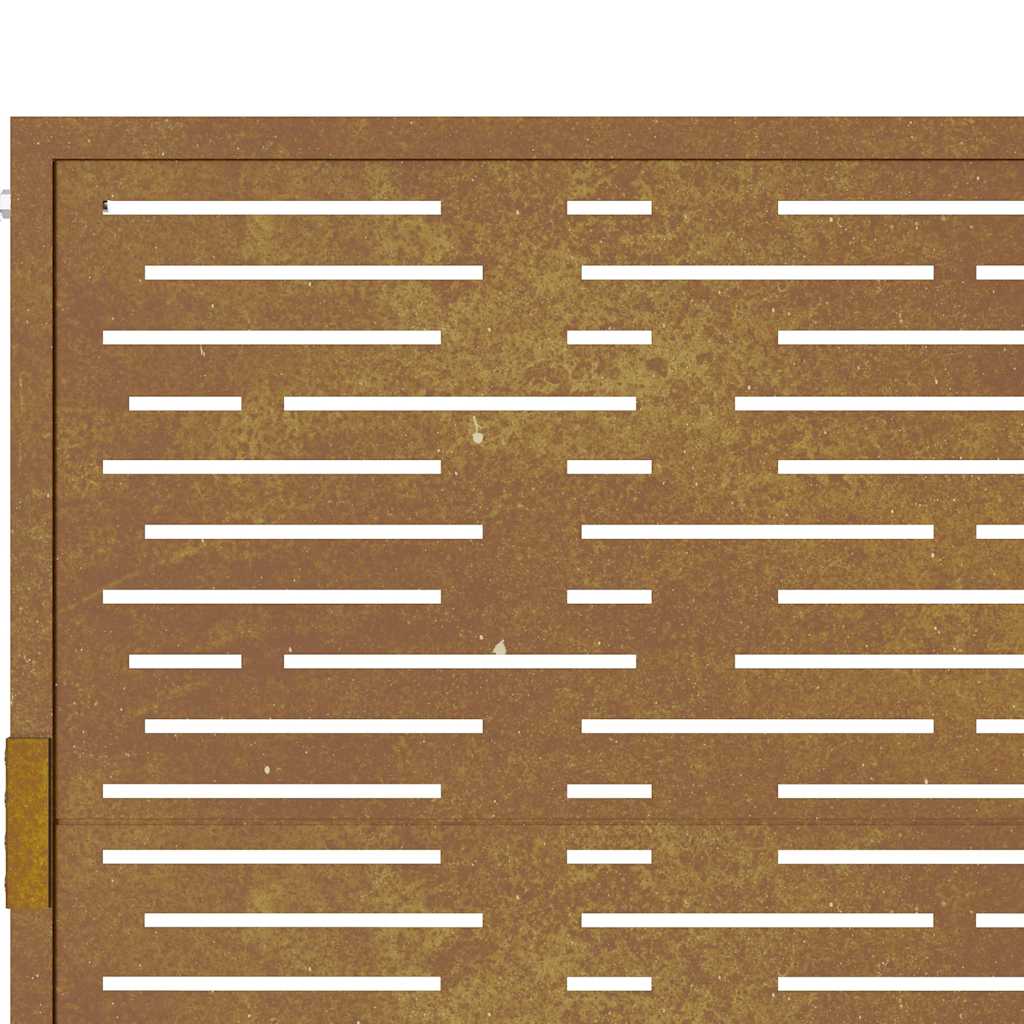 Garden Gate 105x105 cm Corten Steel Square Design