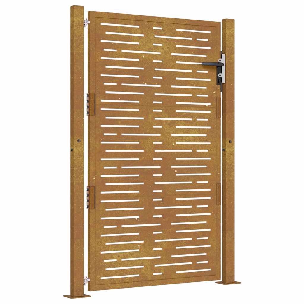 Garden Gate 105x130 cm Corten Steel Square Design