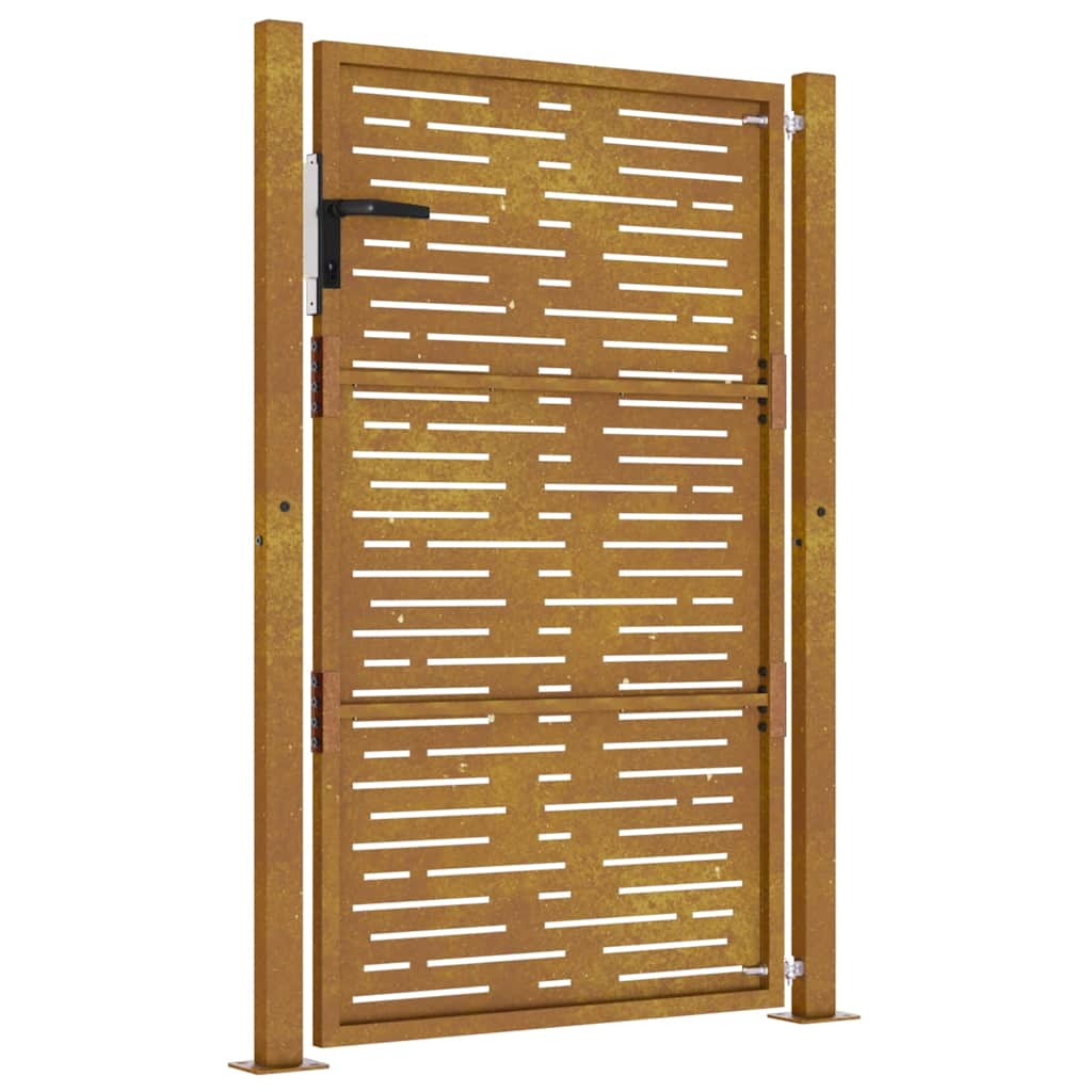 Garden Gate 105x130 cm Corten Steel Square Design