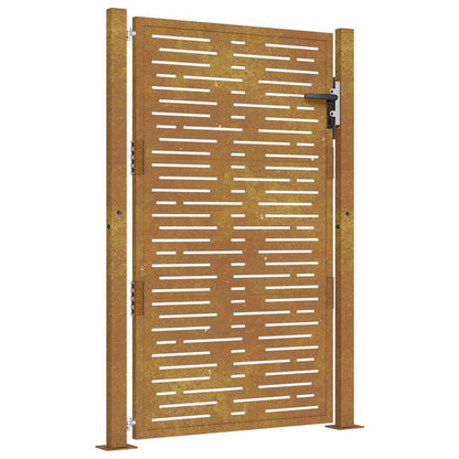 Garden Gate 105x155 cm Corten Steel Square Design