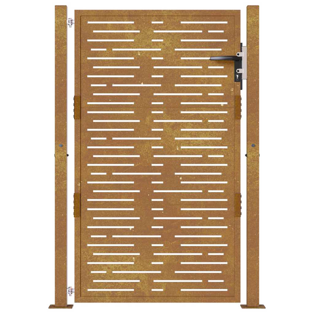 Garden Gate 105x155 cm Corten Steel Square Design