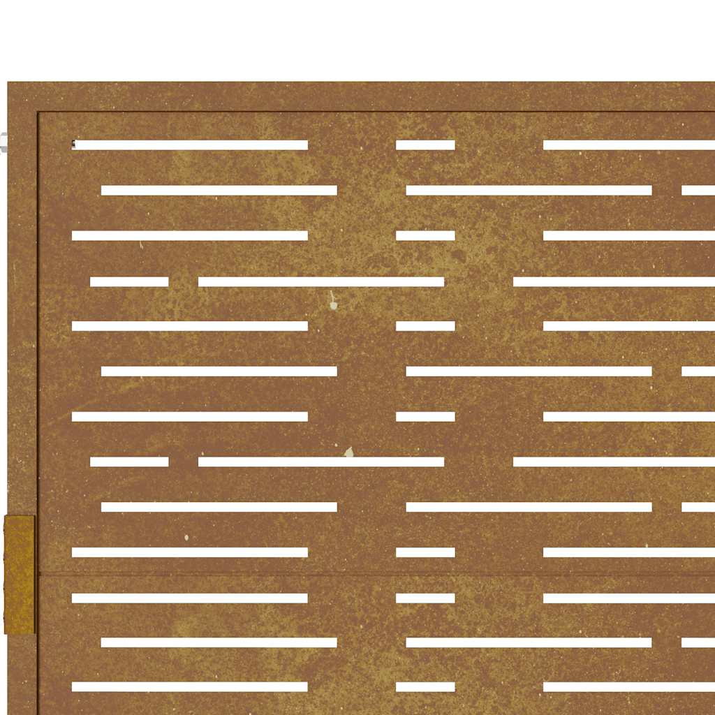 Garden Gate 105x155 cm Corten Steel Square Design