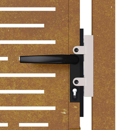 Garden Gate 105x155 cm Corten Steel Square Design