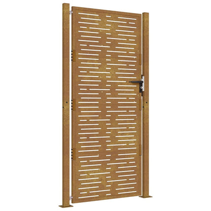 Garden Gate 105x180 cm Corten Steel Square Design