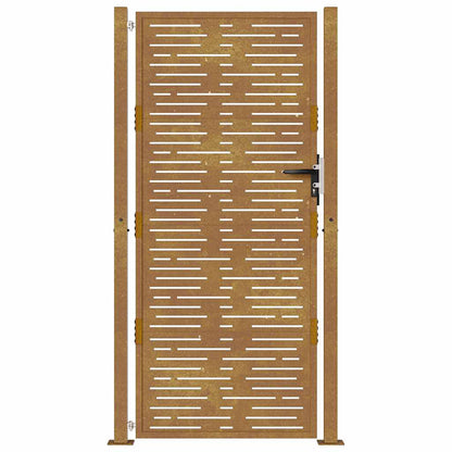 Garden Gate 105x180 cm Corten Steel Square Design