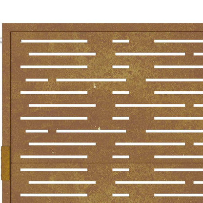 Garden Gate 105x180 cm Corten Steel Square Design