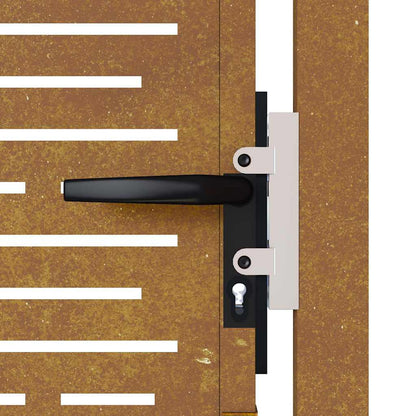 Garden Gate 105x180 cm Corten Steel Square Design