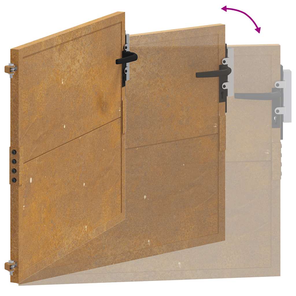 Garden Gate 105x105 cm Corten Steel