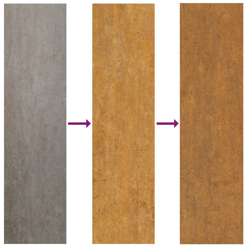 Garden Gate 105x130 cm Corten Steel