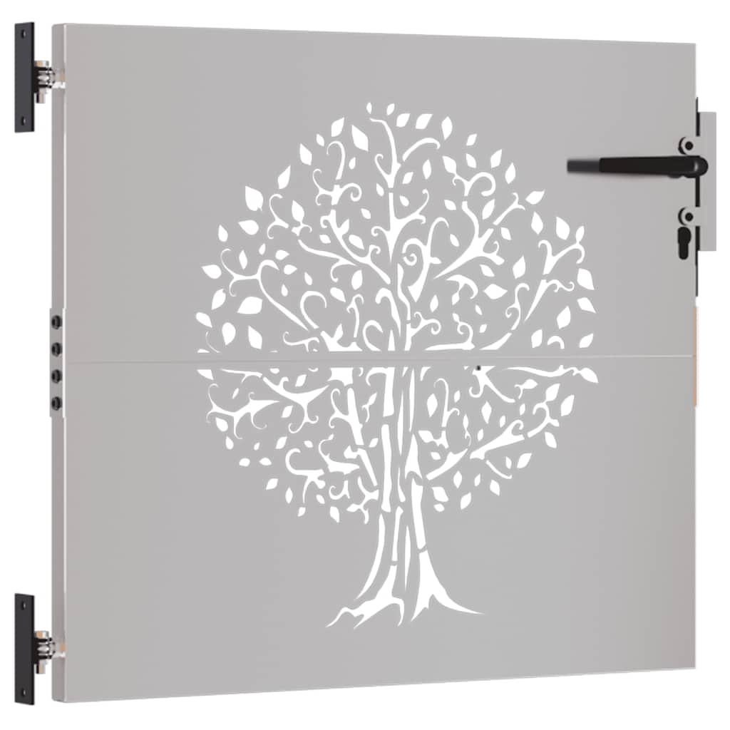 Garden Gate 85x75 cm Corten Steel Tree Design