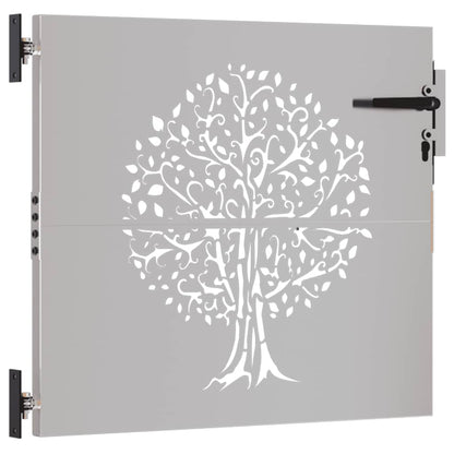 Garden Gate 85x75 cm Corten Steel Tree Design