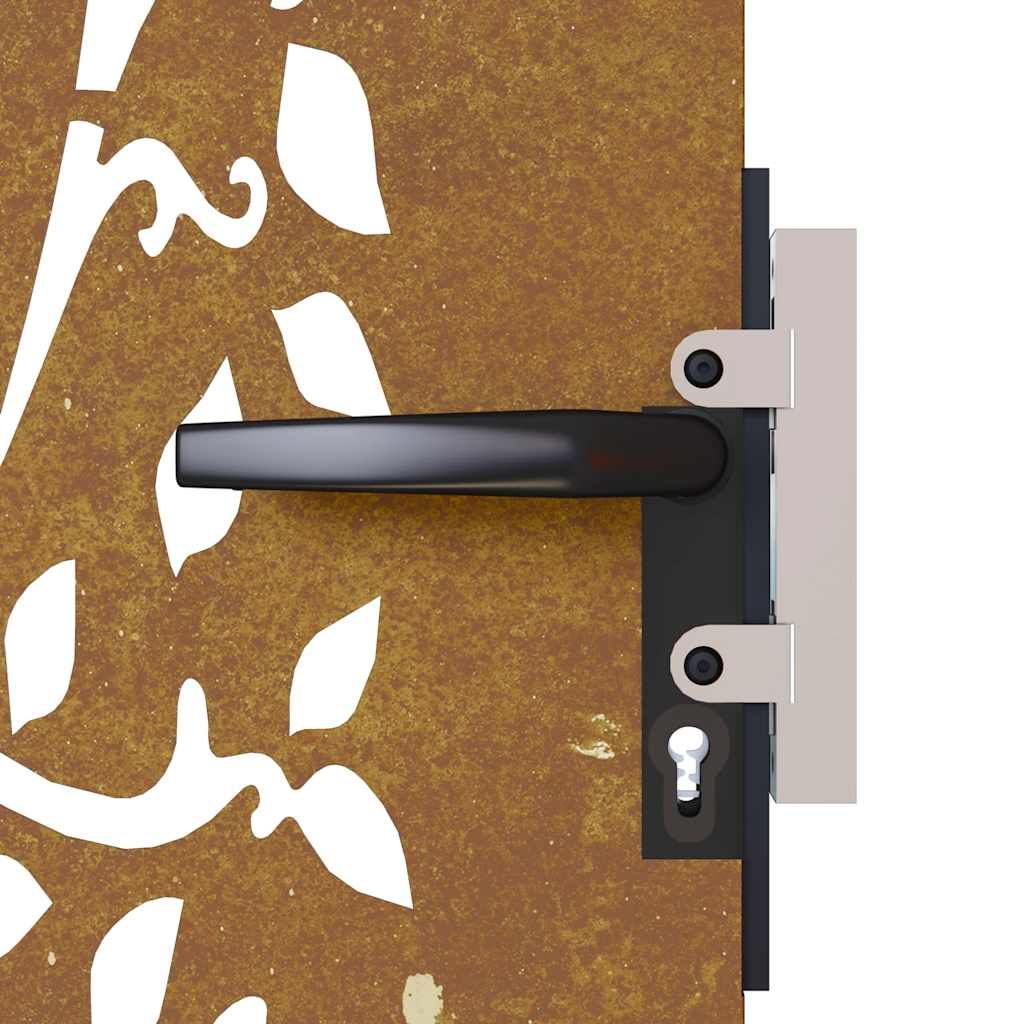 Garden Gate 85x125 cm Corten Steel Tree Design