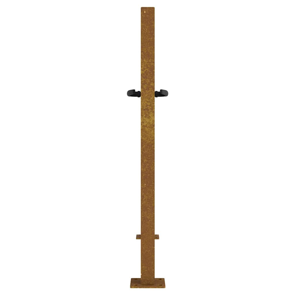 Garden Gate 105x80 cm Corten Steel Grass Design