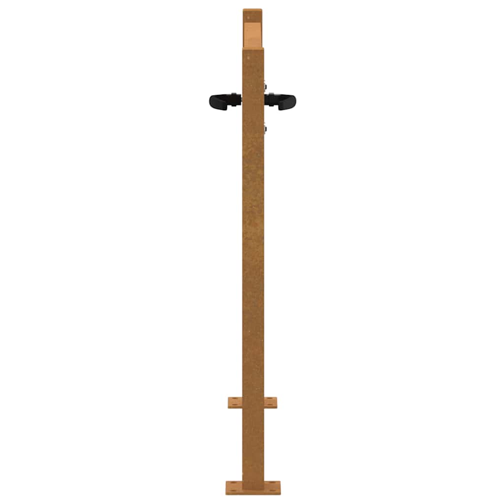 Garden Gate 105x105 cm Corten Steel Grass Design