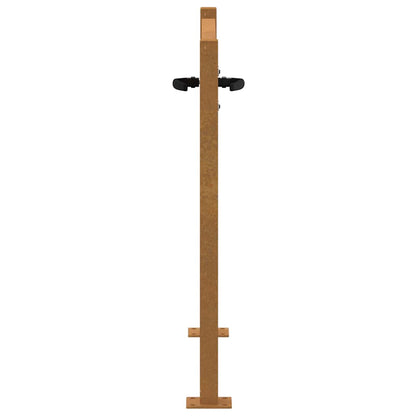 Garden Gate 105x105 cm Corten Steel Grass Design