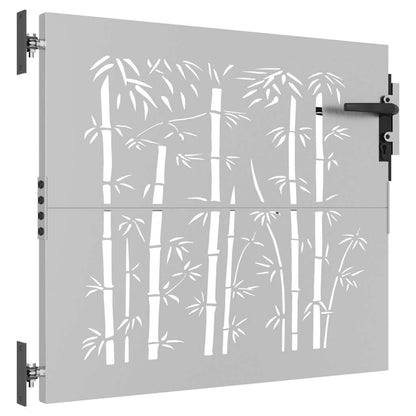 Garden Gate 85x75 cm Corten Steel Bamboo Design