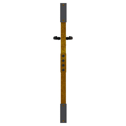 Garden Gate 85x75 cm Corten Steel Bamboo Design