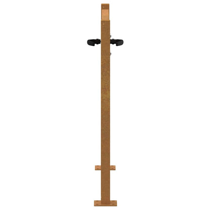 Garden Gate 105x105 cm Corten Steel Bamboo Design