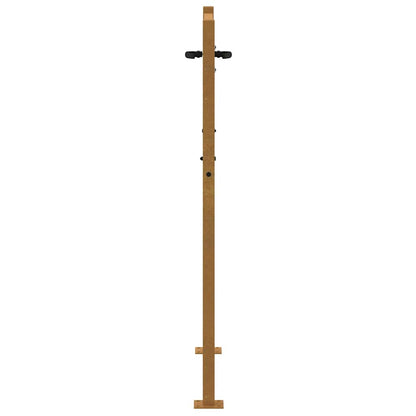 Garden Gate 105x130 cm Corten Steel Bamboo Design