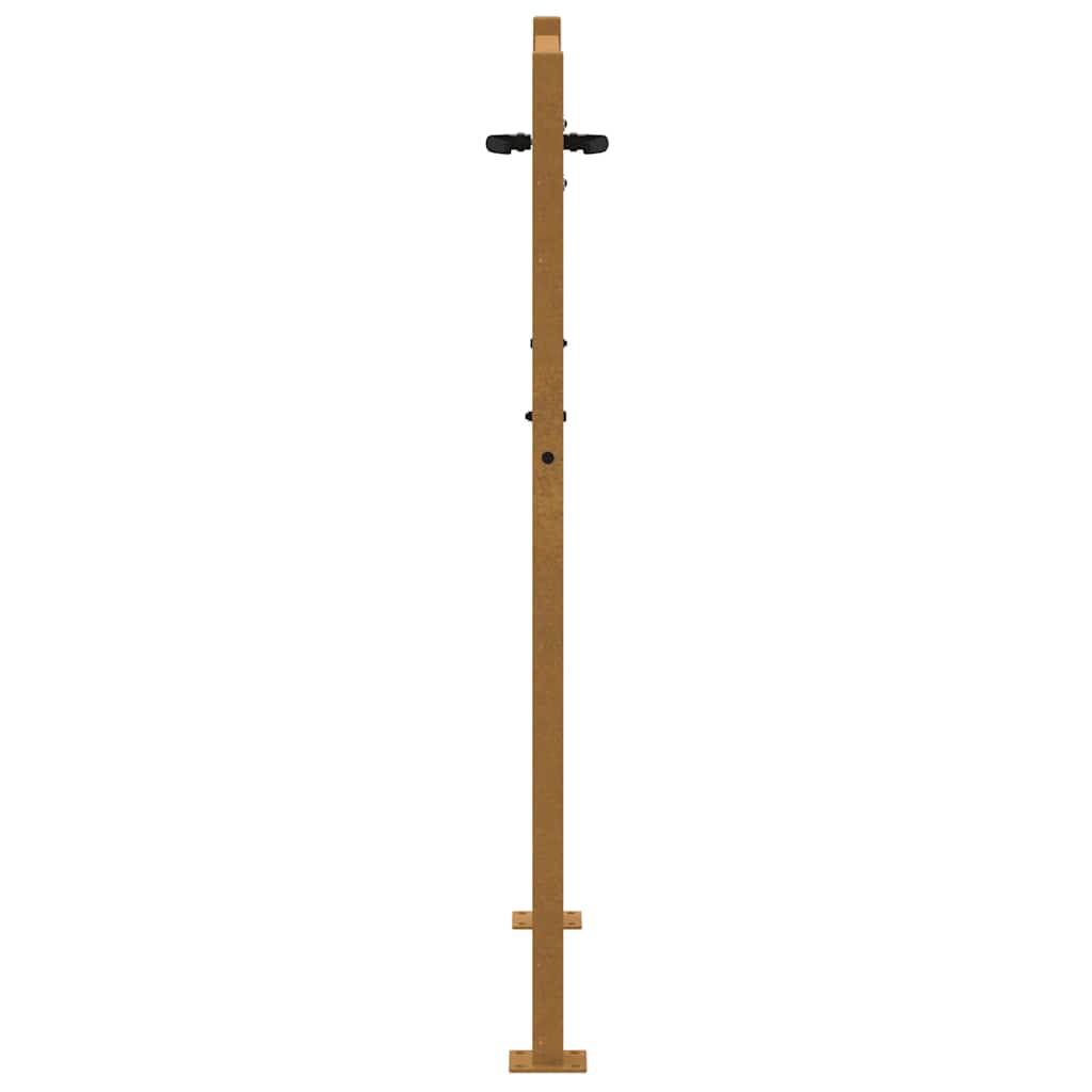 Garden Gate 105x155 cm Corten Steel Bamboo Design
