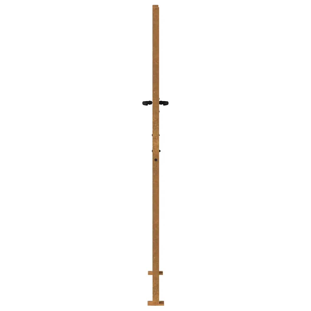 Garden Gate 105x205 cm Corten Steel Bamboo Design