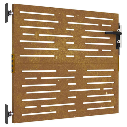Garden Gate 85x75 cm Corten Steel Square Design