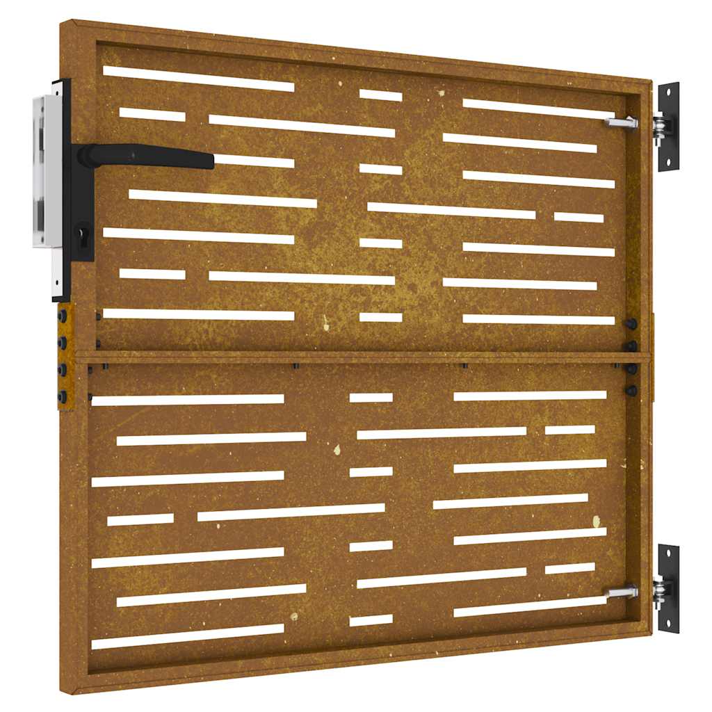 Garden Gate 85x100 cm Corten Steel Square Design