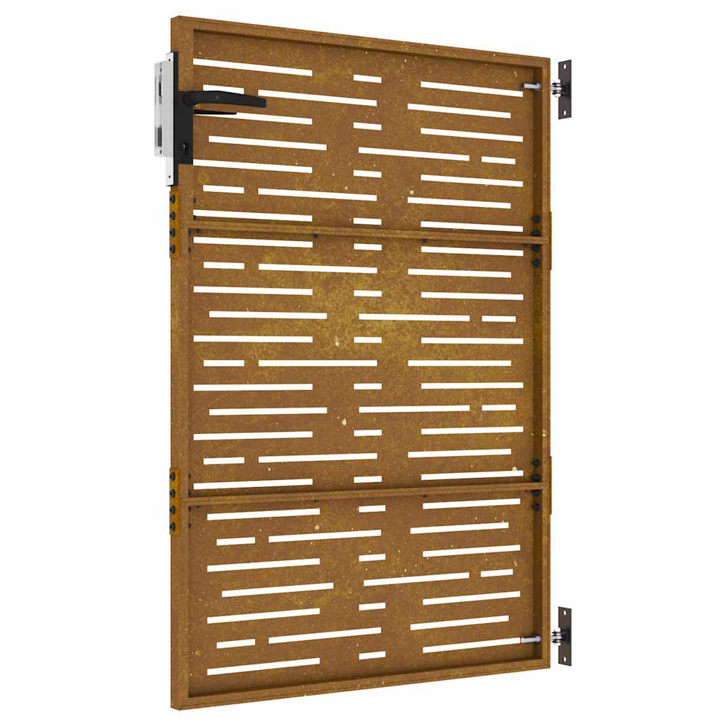 Garden Gate 85x150 cm Corten Steel Square Design