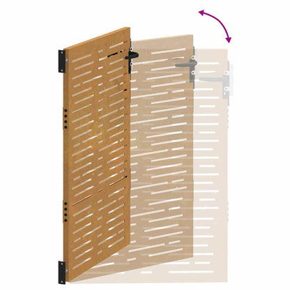 Garden Gate 85x150 cm Corten Steel Square Design