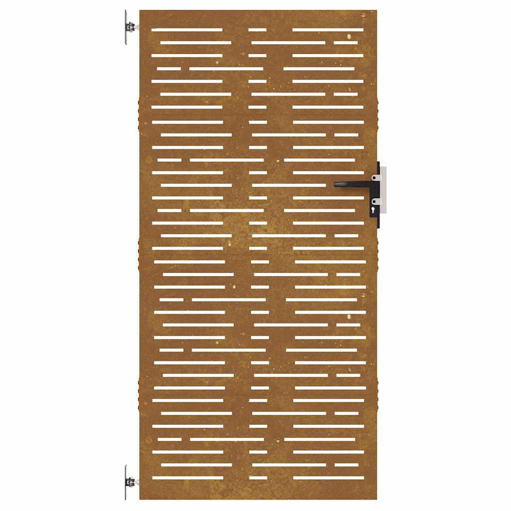 Garden Gate 85x175 cm Corten Steel Square Design