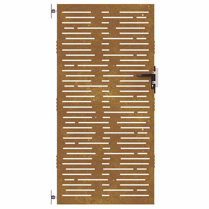 Garden Gate 85x175 cm Corten Steel Square Design