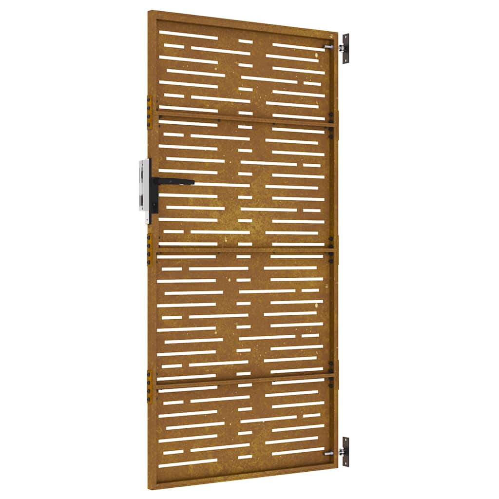 Garden Gate 85x175 cm Corten Steel Square Design