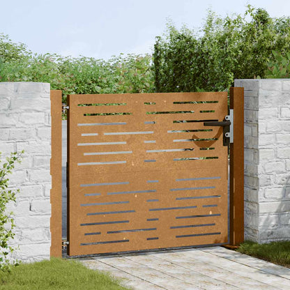 Garden Gate 105x105 cm Corten Steel Square Design