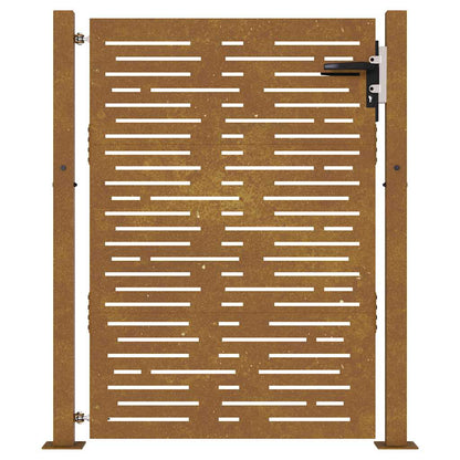 Garden Gate 105x130 cm Corten Steel Square Design