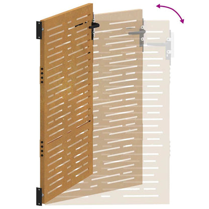 Garden Gate 105x130 cm Corten Steel Square Design