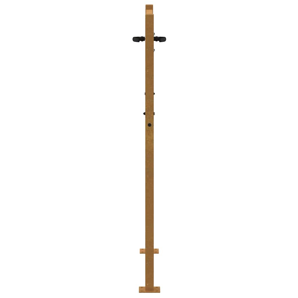 Garden Gate 105x155 cm Corten Steel Square Design