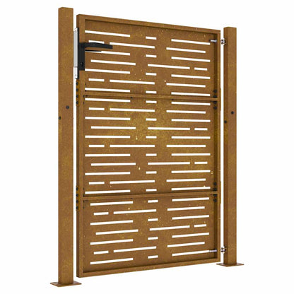 Garden Gate 105x155 cm Corten Steel Square Design