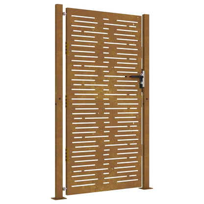 Garden Gate 105x205 cm Corten Steel Square Design