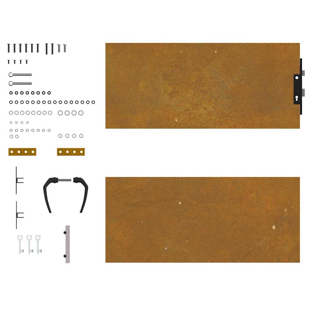 Garden Gate 85x100 cm Corten Steel