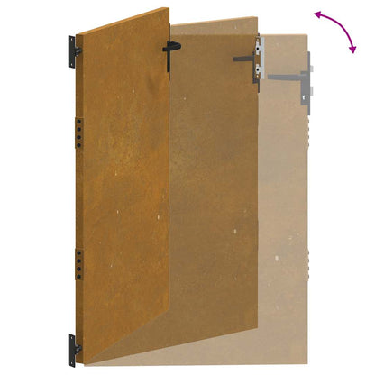 Garden Gate 85x125 cm Corten Steel