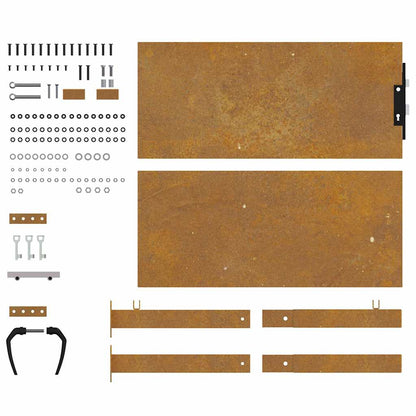 Garden Gate 105x105 cm Corten Steel