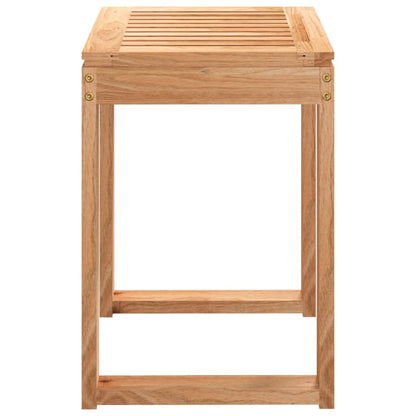 Bathroom Stool 40x30x46 cm Solid Wood Walnut