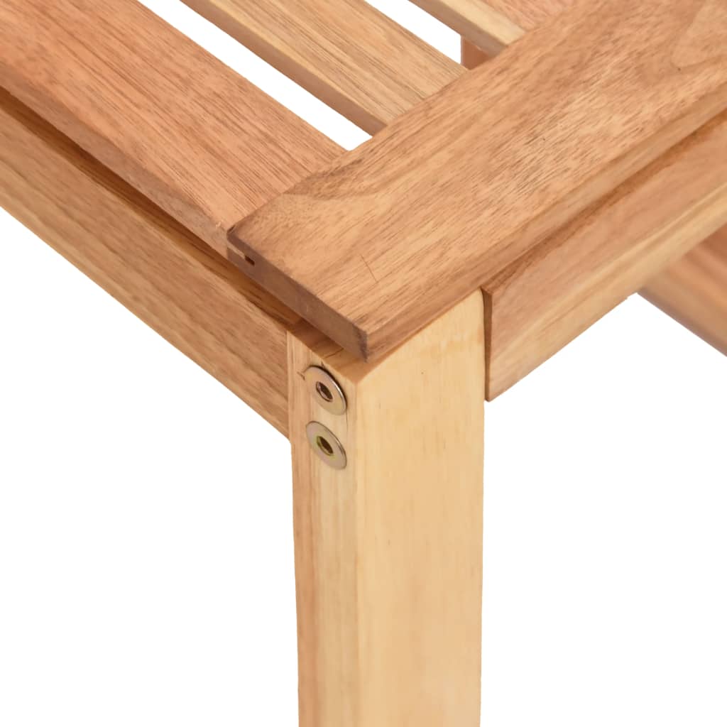 Bathroom Stool 40x30x46 cm Solid Wood Walnut