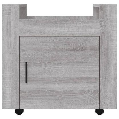Desk Trolley Grey Sonoma 60x45x60 cm Engineered Wood