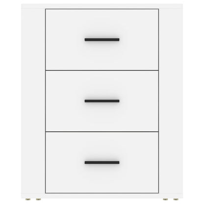 Bedside Cabinet White 50x36x60 cm Engineered Wood