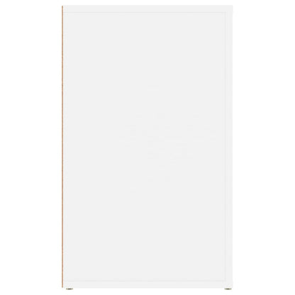 Bedside Cabinet White 50x36x60 cm Engineered Wood