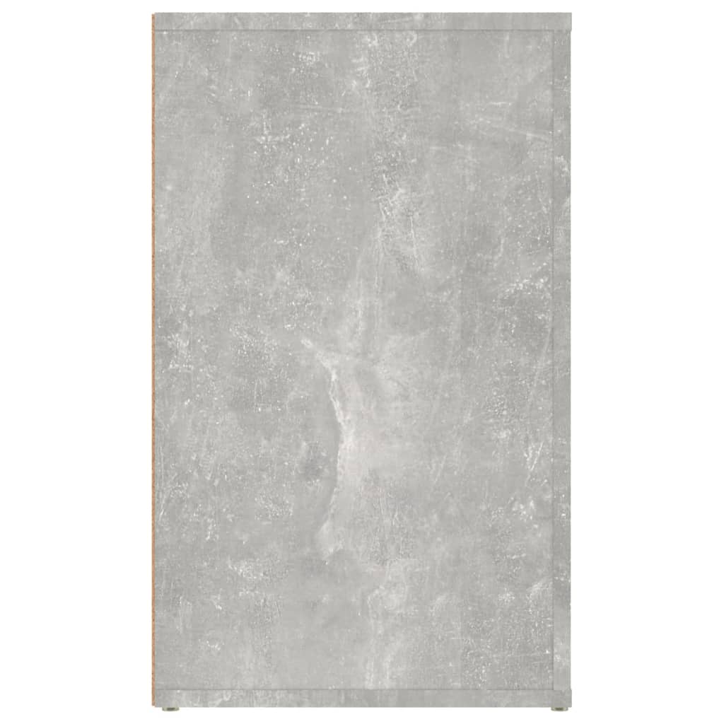 Bedside Cabinet Concrete Grey 50x36x60 cm Engineered Wood