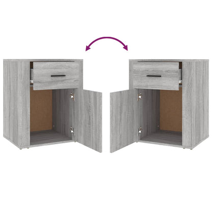 Bedside Cabinet Grey Sonoma 50x36x60 cm Engineered Wood